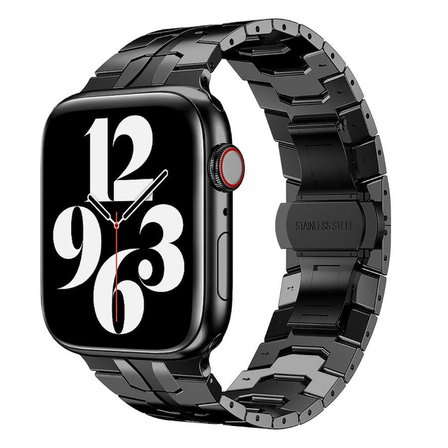 ​​​Watch 44mm Uyumlu KRD-63 Metal Zore Kordon-Siyah