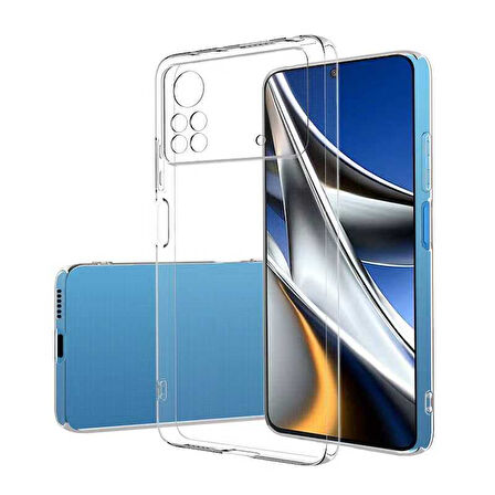 Xiaomi Poco X4 Pro 5G Kılıf Zore Süper Silikon Kapak-Renksiz