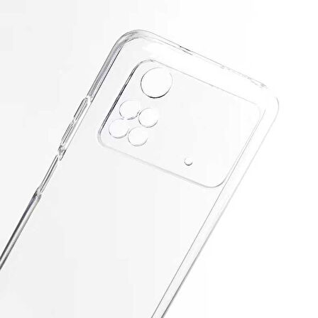 Xiaomi Poco X4 Pro 5G Kılıf Zore Süper Silikon Kapak-Renksiz