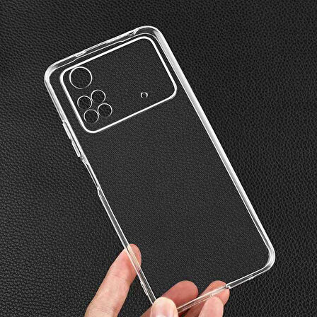 Xiaomi Poco X4 Pro 5G Kılıf Zore Süper Silikon Kapak-Renksiz