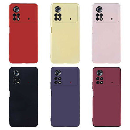 Xiaomi Poco M4 Pro 4G Kılıf Zore Premier Silikon Kapak-Siyah