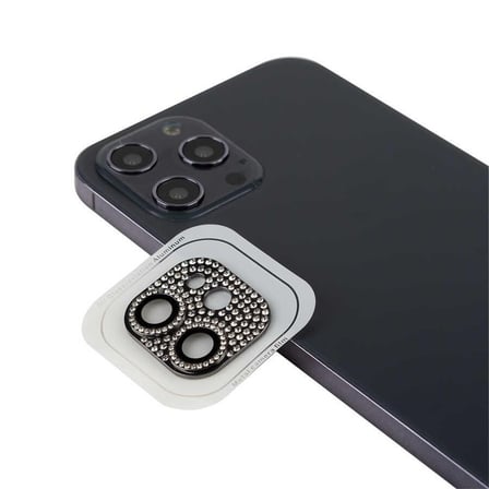 iPhone 12 Mini Swarovski Taşlı Tüm Kamera Koruyucu Toz ve Sıvıya Karşı Max Koruma CL-08