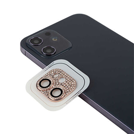 iPhone 12 Mini Uyumlu Zore CL-08 Kamera Koruyucu-Pembe