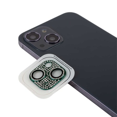 iPhone 13 Uyumlu ​MKST CL-08 Kamera Koruyucu-Koyu Yeşil