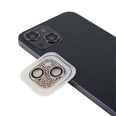 iPhone 13 Mini Uyumlu Zore CL-08 Kamera Koruyucu-Pembe