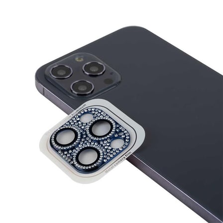iPhone 13 Pro Max Swarovski Taşlı Tüm Kamera Koruyucu Toz ve Sıvıya Karşı Max Koruma CL-08