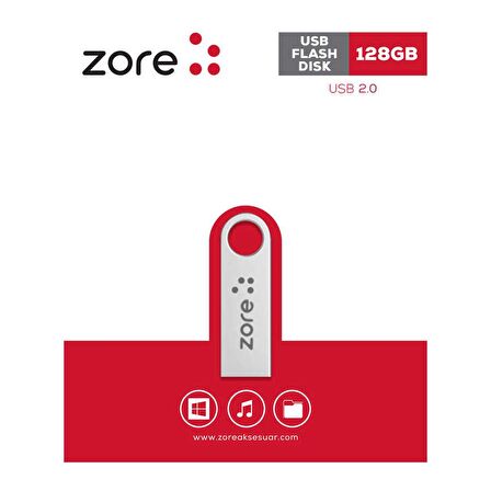 Zore Metal Usb Flash Disk 128GB