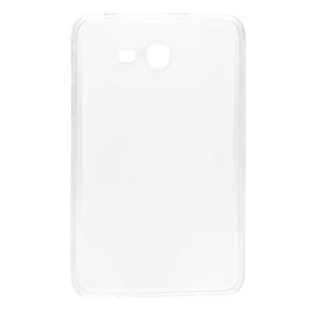 Galaxy Tab 3 Lite 7.0 T110 Kılıf  Uyumlu ​EFFX Tablet Süper Silikon Kapak-Beyaz