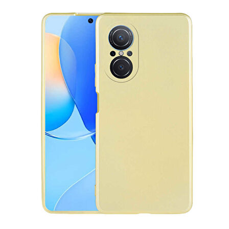 Huawei Nova 9 SE Kılıf Zore Premier Silikon Kapak-Gold