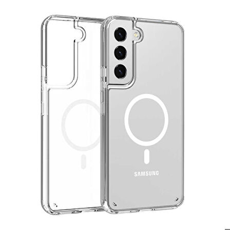 Galaxy S22 Plus Uyumlu Zore Tacsafe Wireless Kapak-Renksiz