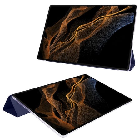 Galaxy Tab S8 Ultra SM-X900  Uyumlu ​EFFX Smart Cover Standlı 1-1 Kılıf-Mor