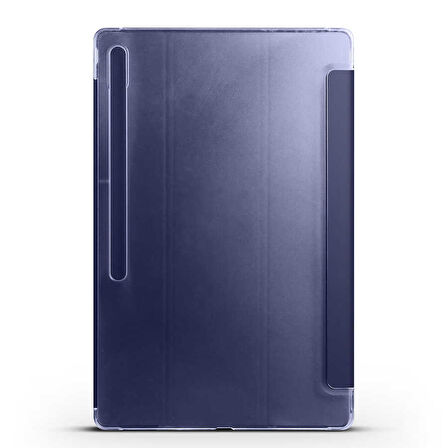 Galaxy Tab S8 Ultra SM-X900  Uyumlu ​İNC Smart Cover Standlı 1-1 Kılıf-Mavi