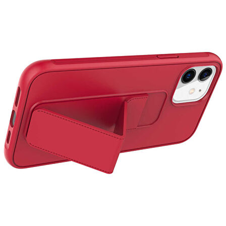 iPhone 12 Uyumlu Zore Qstand Kılıf-Lila
