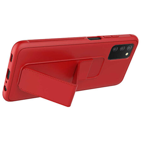 Galaxy A03S Uyumlu Zore Qstand Kapak-Lila