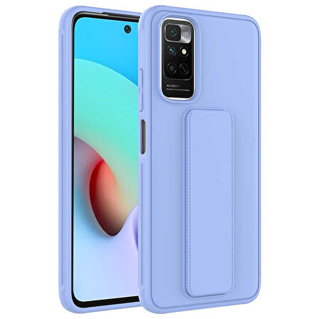 Xiaomi Redmi Note 11 Pro 5G Kılıf Zore Qstand Kapak-Lila