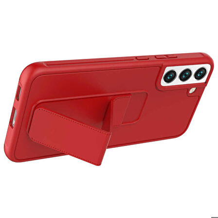 Galaxy S22 Plus Uyumlu Zore Qstand Kapak-Siyah