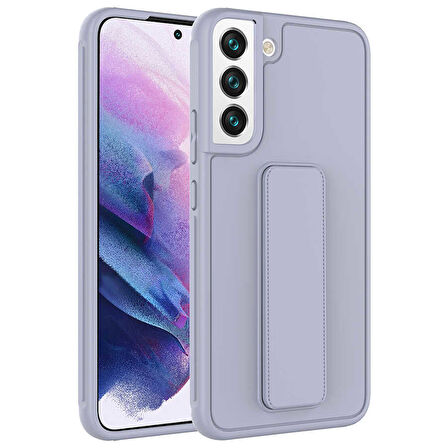 Galaxy S22 Plus Uyumlu Zore Qstand Kılıf-Gri