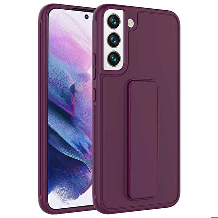 Galaxy S22 Plus Uyumlu Ensueno Qstand Kapak-Mürdüm