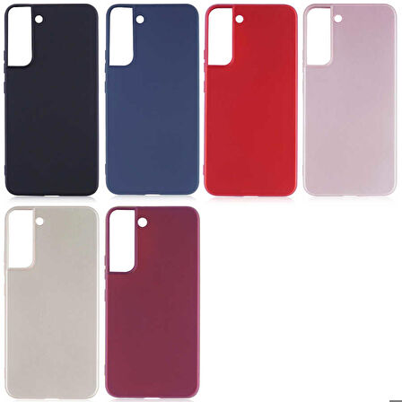 Galaxy S22 Uyumlu Zore Premier Silikon Kapak-Saks Mavi