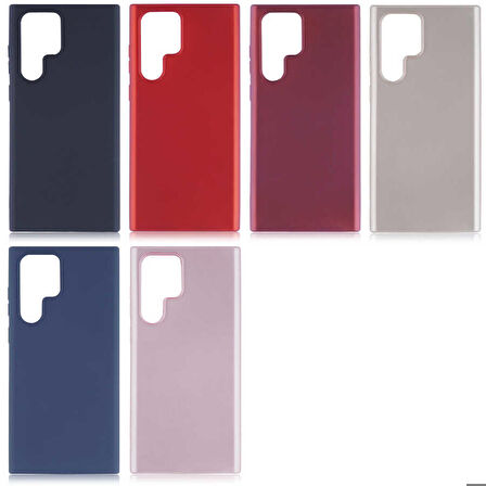 Galaxy S22 Ultra Uyumlu Zore Premier Silikon Kapak-Saks Mavi