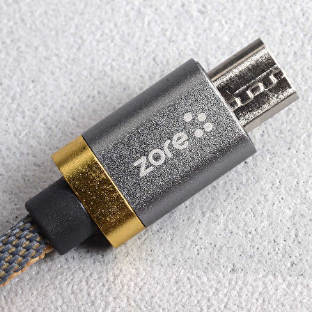 Kırmızı Poro Micro Usb Kablo 1M-Zore