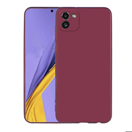Galaxy A03 Uyumlu Zore Premier Silikon Kapak-Mürdüm