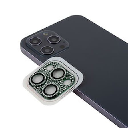 Lexroo iPhone 12 Pro Kamera Lens Koruyucu - Koyu Yeşil