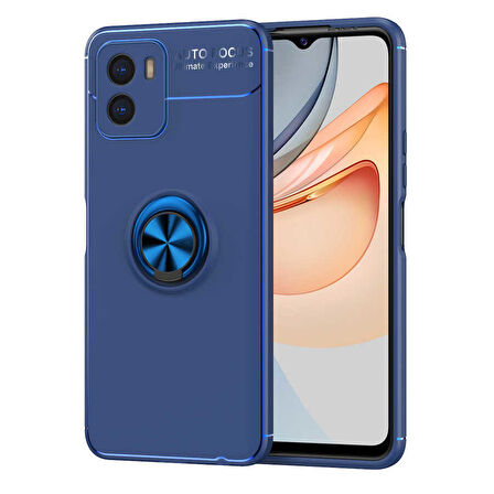 Vivo Y15S Kılıf Zore Ravel Silikon Kapak-Mavi