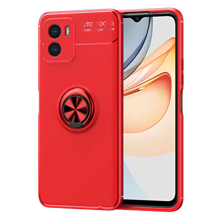 Vivo Y15S Kılıf Zore Ravel Silikon Kapak-Kırmızı