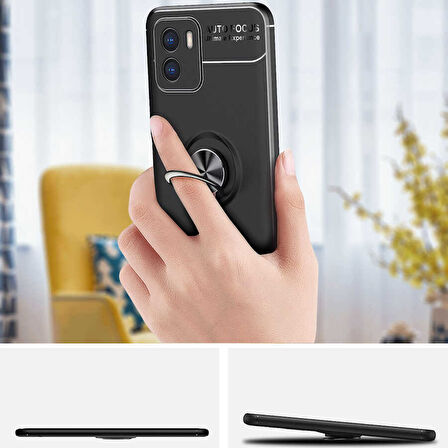 Vivo Y15S Kılıf Zore Ravel Silikon Kapak-Kırmızı