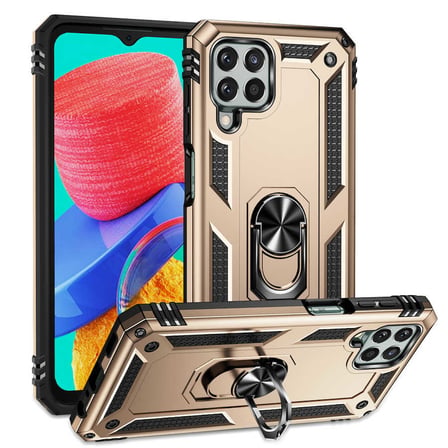 Galaxy M33 Kılıf Kamera Koruyucu Manyetik Standlı Tank Koruma Alan Tech