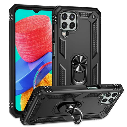 Galaxy M33 Kılıf Kamera Koruyucu Manyetik Standlı Tank Koruma Alan Tech