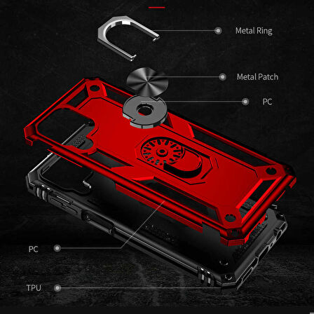 Galaxy M33 Uyumlu Zore Vega Kapak-Rose Gold