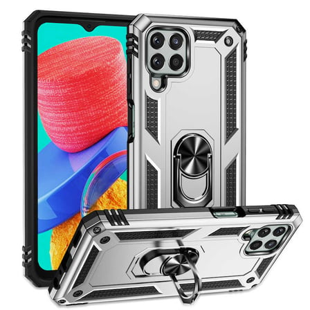 Galaxy M33 Kılıf Kamera Koruyucu Manyetik Standlı Tank Koruma Alan Tech