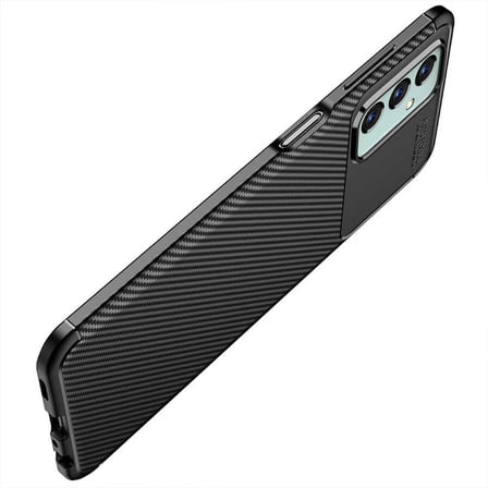 Galaxy M23 Kılıf Karbon Görünümlü Silikon Kamera Korumalı Üstün Koruma Novatech
