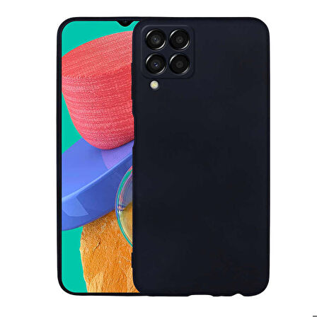 Galaxy M33 Uyumlu Zore Premier Silikon Kapak-Siyah