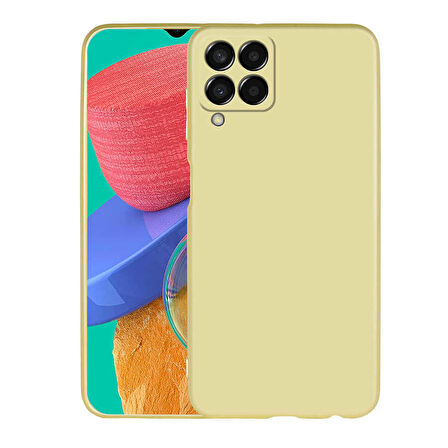 Galaxy M33 Uyumlu Zore Premier Silikon Kapak-Gold