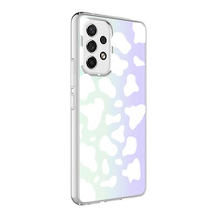 Lexroo Galaxy A13 4G M-Blue Desenli Silikon İnce Kılıf - Cow