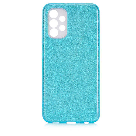 Galaxy A13 4G Uyumlu Zore Shining Silikon-Mavi