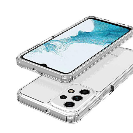 Galaxy A33 5G Uyumlu Zore 2mm Anti Shock Silikon-Renksiz