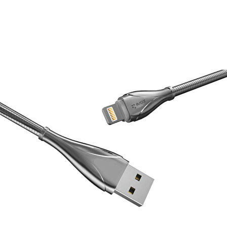 Gri LS28 Lightning Usb Kablo-Zore