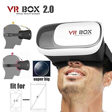 Zore VR Box 3D Kumandalı Sanal Gerçeklik Gözlüğü