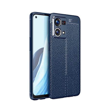 Oppo Reno 7 4G Kılıf Deri Görünümlü Silikon Kamera Korumalı Üstün Koruma Novatech