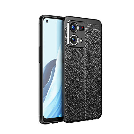 Oppo Reno 7 4G Kılıf Zore Niss Silikon Kapak-Siyah