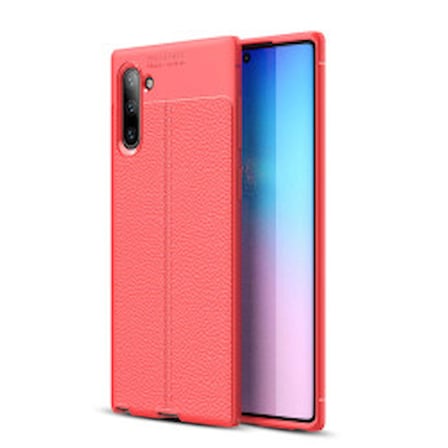 Lexroo Galaxy Note 10 Kılıf Lexroo Niss Silikon Kapak - Kırmızı