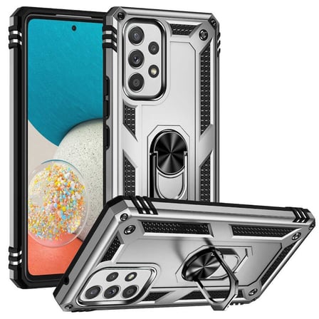 Galaxy A53 5G Kılıf Kamera Koruyucu Manyetik Standlı Tank Koruma Alan Tech