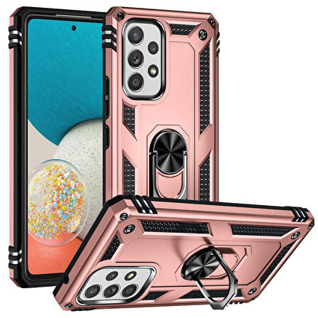 Galaxy A53 5G Uyumlu Zore Vega Kapak-Rose Gold