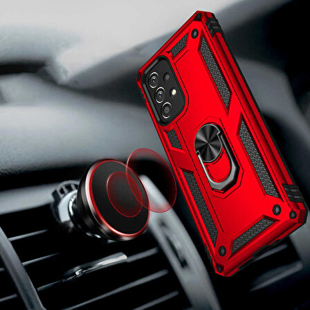 Galaxy A73 Uyumlu Zore Vega Kapak-Kırmızı