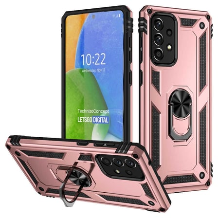 Galaxy A73 Kılıf Kamera Koruyucu Manyetik Standlı Tank Koruma SystemCom