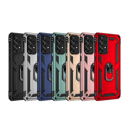 Galaxy A73 Kılıf Kamera Koruyucu Manyetik Standlı Tank Koruma SystemCom